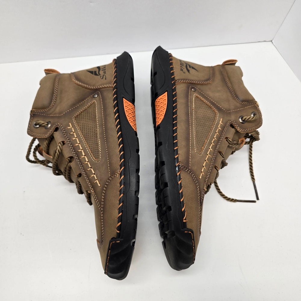 Salkin Hiking‎ Boots 2 Pair Lace-Up Brown and Green Men’s EU 45 - Picture 8 of 12